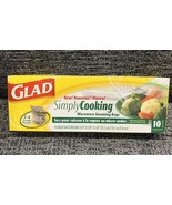 Glad Simply Cooking Microwave Steaming Bags 10 Pack NOS 2006 Discontinue... - $379.20 MXN