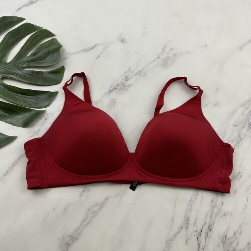 Primary image for Torrid Curve T-Shirt Bra Size 40 C Red Smooth Wireless Lightly Lined Solid