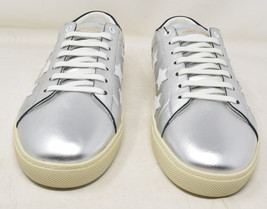 Saint Laurent Signature California SL-06 Metallic Silver Star Sneakers S... - £473.08 GBP
