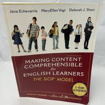 Making Content Comprehensible for English Learners: The SIOP Model (4th ... - $6.21