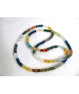 Mixed Gemstone Beaded Necklace RKS178 RKMixables Silver Collection - £47.96 GBP