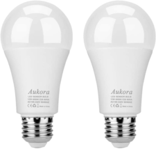 Aukora Dusk to Dawn Light Bulb, 12W (100-Watt Equivalent) Smart Sensor Light Bul - £19.18 GBP