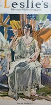 1919 Magazine Cover WWI NOW FOR PROSPERITY Woman Symbols ORSON LOWELL A7 - £7.19 GBP
