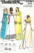 Misses&#39; BRIDAL GOWN Vintage 1970&#39;s Butterick Pattern 5746 Size 12 UNCUT - £9.56 GBP