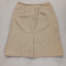 Worth RN#105896 Women's Cream Wool Blend Rear Zipper & Slit Pencil Skirt Size 6 image 11