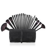 22-Piece Premium Makeup Brush Set with Cosmetic Bag red - $66.55 CAD