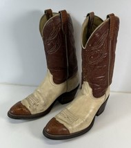 Vintage Wrangler 70s? 3 Tone Cowboy Boots Size 9 D Model 5216 Rare  - $64.34