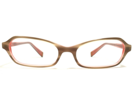 Oliver Peoples Eyeglasses Frames Fabi OTPI Brown Horn Pink Cat Eye 50-16-135 - £78.46 GBP
