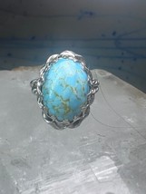 Stone band size 5 adjustable southwest women girls mystery metal perhaps... - $11.88