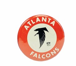 Sports pin button vtg NFL football pinback Atlanta Falcons Riggs Vick afl winona - £19.34 GBP