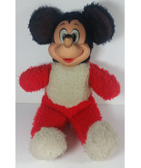 Vintage Mickey Mouse Plush 13in Disney Productions Stuffed Animal Rubber... - £47.40 GBP