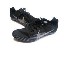 Nike Zoom Rival Track Running Racing Shoes w Spikes &amp; Bag Mens 12 Black Grey - £31.50 GBP
