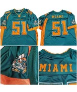 Vintage Colosseum Miami Hurricanes 2 Sided Football Jersey Mens Size XL ... - £45.55 GBP