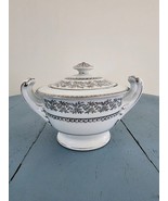 WAKO CHINA VINTAGE 2426 SILVER TRIM JAPANESE SUGAR/SPICE BOWL WITH LID - $279.40 MXN