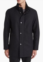 Boss Hugo Boss H-Camron Men&#39;s Blue Wool Blend Draping Jacket Coat Size US 46 - £320.35 GBP