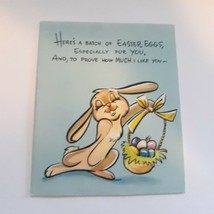 Gibson Easter Bunny Vintage Card Used - $16.83