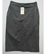Principino Women&#39;s Size 18 Black Pencil Skirt Polyester Blend Back Zip NEW - $7.92