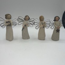 Willow Tree Figurines Lot Of 4 Angles Of Learning, Beauty, Remembrance, Light - £18.89 GBP