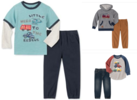 Kids Headquarters Little Boys Print Shirt and Joggers - £14.26 GBP