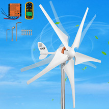 VEVOR Wind Turbine Generator Kit 12V Wind Power Generator 400W w/MPPT 5 ... - $207.99