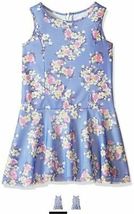 Pippa &amp; Julie Little Girls&#39; Sleeveless Day Dress, Blue Floral, Size  6 - £17.58 GBP