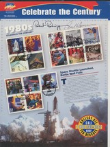 USPS Signed  Celebrate The Century 1980s - Sheet of Fifteen Stamps, First Day of - £19.59 GBP