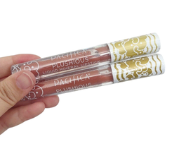 2x New PACIFICA Beauty Plushious Liquid Matte Lipstick AURA 0.07oz Full Size - £11.44 GBP