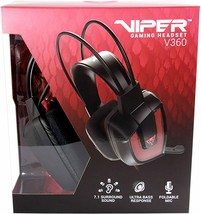 Patriot - PV3607UMLK - Viper V360 7.1 Virtual Surround Headset - Black - $47.95