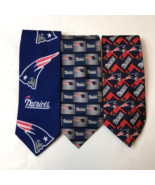 Lot of 3 New England Patriots Football NFL Logo Neck Ties - €25,50 EUR