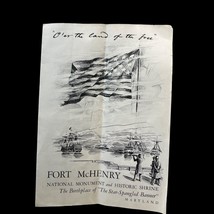 Fort McHenry National Monument and Historic Shrine Vtg Brochure Maryland 1948 - £14.41 GBP