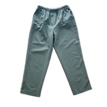 Alia Elastic Waist Pull On Pants ~ Sz 14 ~ Green ~ High Rise ~ 26&quot; Inseam - £17.50 GBP