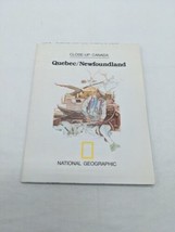 Vintage 1980 National Geographic Close-Up: Canada Quebec/Newfoundland Map - £10.29 GBP