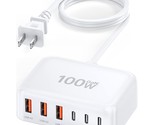 Usb C Charger Block, 100W Gan 6 Port Pd Usb C And Qc Usb A Wall Charger ... - $55.99