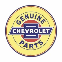 Genuine Chevrolet Parts XL 28&quot; Round Metal Sign - $125.00