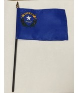 New Nevada State Mini Desk Flag - Black Wood Stick Gold Top 4” X 6” - $8.00
