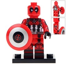 Deadpool (Captain America Version) Marvel Superhero Moc Minifigures Gift  - £2.48 GBP