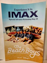 The Beach Boys Disney Movie IMAX Poster Special Screening 13&quot; x 19&quot; Thick - £14.71 GBP