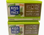 (2) Bars Kiss My Face Pure Coconut Milk Soap w/ Lime Peel, Exfoliate, 5oz - $24.99