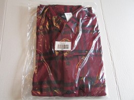 Hollister California Men&#39;s Sz Lg Red Black Flannel Plaid Button Down Shirt - £23.49 GBP