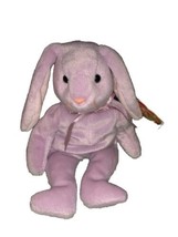 1996 RETIRED TY BEANIE BABY~FLOPPITY THE PURPLE EASTER BUNNY RABBIT 8&quot;~NEW - $19.68