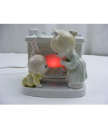 Precious Moments Porcelain Welcome Santa Nite Lite Night Light 1993 - $34.80