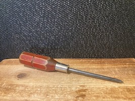 Rare Collectible Chevron Brand Phillips Head Screwdriver A-246 6&quot; Wood H... - $17.20