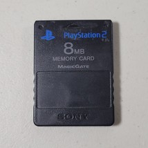 Official OEM Sony Playstation 2 PS2 8MB Magicgate Memory Card SCPH-10020 Black - £7.03 GBP