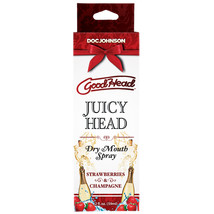 Goodhead Juicy Head Dry Mouth Spray Strawberries &amp; Champagne 2 oz - £11.81 GBP