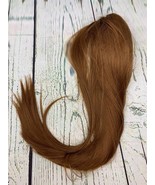 Hairpiece Ponytail Clip Extension Long Hair Heat Resisting 24in Brown - £13.44 GBP
