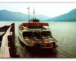 MV Anscomb Ferry Kootenay Lake Nelson British Columbia UNP Chrome Postca... - $3.91