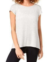 allbrand365 designer Womens Activewear Cutout Back Short Sleeve Knit Top, Small - £17.46 GBP