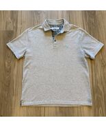 Tommy Bahama Gray Flip Cuff Polo Shirt Men&#39;s S Island Zone Short Sleeve ... - $582.86 MXN