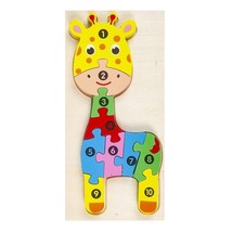 Giraffe - Wooden Puzzle for Kids, Montessori Gift, Education Jigsaw - Christmas - £6.73 GBP