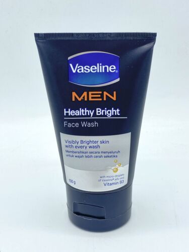 Vaseline MEN Healthy Bright Face Wash 100g Visibly Brighter Skin Vitamin B3 NEW - $12.99